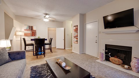 Living Room With Kitchen at Wilson Crossing, Cedar Hill, 75104